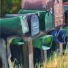 Country Mailboxes - Oil On Board Paintings - By D Matzen, Representational Painting Artist